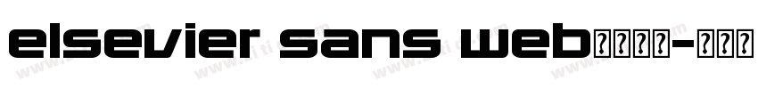 elsevier sans web字体下载字体转换